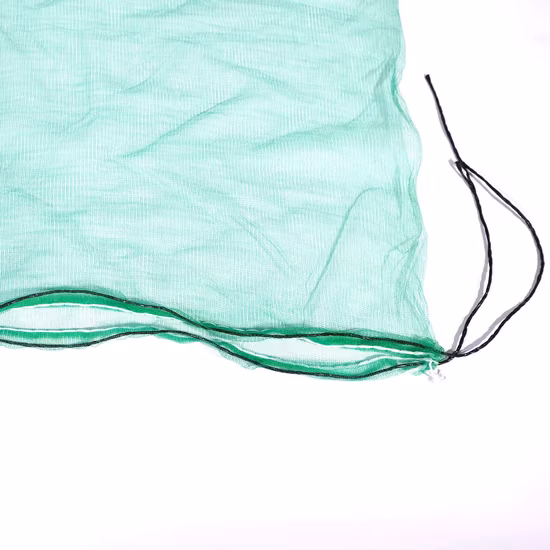 PE Green Drawstring Mono Date Palm Mesh Bag with UV Protection
