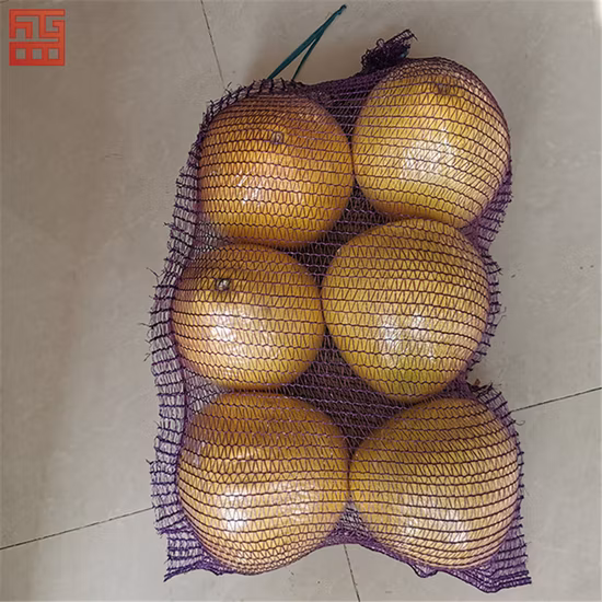 Leno PP PE 再利用可能なメッシュネットバッグ、野菜、薪の包装用